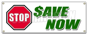 Stop Save Now Banner