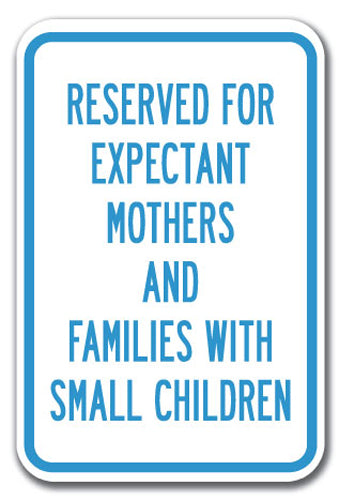 Stork Parking - Reserved For Expectant Mothers And Families With Small Children