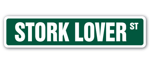Stork Lover Street Vinyl Decal Sticker