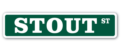 Stout Street Vinyl Decal Sticker
