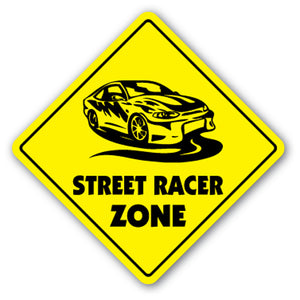 Street Racer Zone Vinyl Decal Sticker