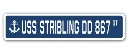 USS Stribling Dd 867 Street Vinyl Decal Sticker