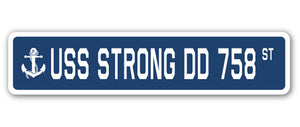 USS Strong Dd 758 Street Vinyl Decal Sticker