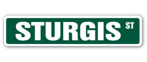 STURGIS Street Sign