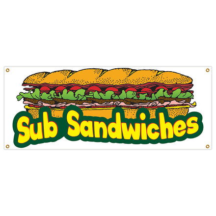 Sub Sandwiches Banner