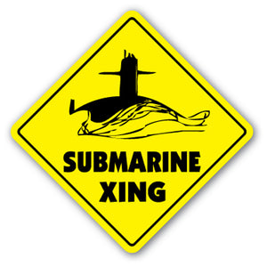 Submarine Crossing Vinyl Decal Sticker