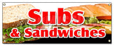 Subs & Sandwiches Banner