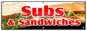 Subs & Sandwiches Banner
