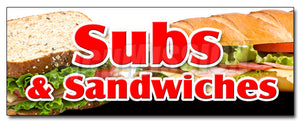 Subs & Sandwiches Decal