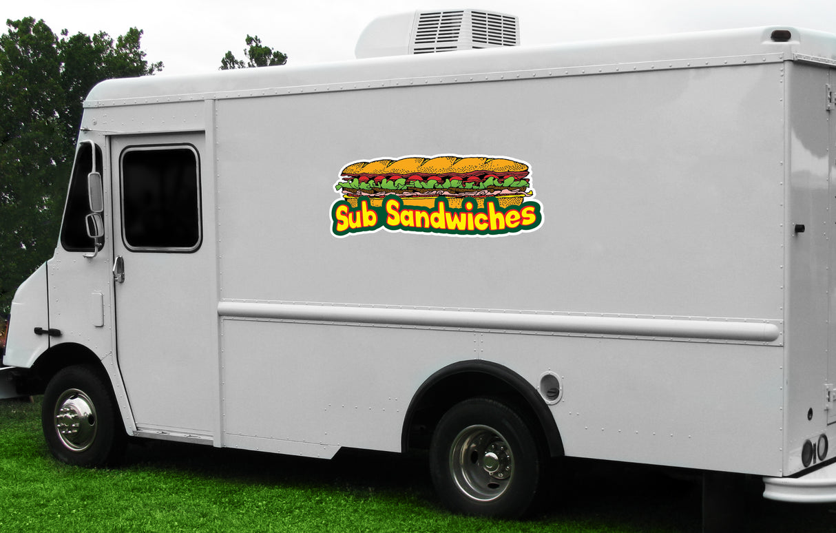 Sub Sandwiches Die Cut Decal