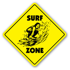 Surf Zone Vinyl Decal Sticker