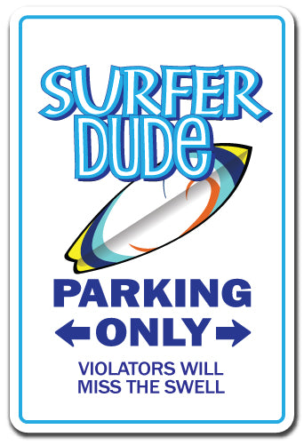 Surfer Dude Street Vinyl Decal Sticker