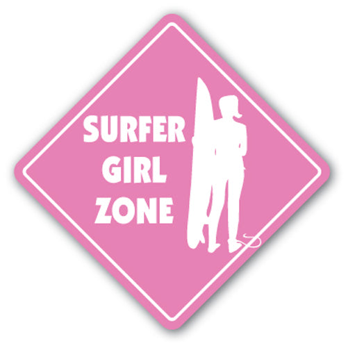 Surfer Girl Street Vinyl Decal Sticker