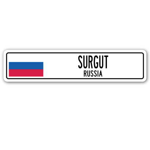 SURGUT, RUSSIA Street Sign