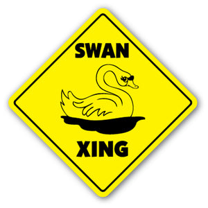 Swan Crossing Vinyl Decal Sticker