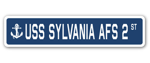 USS SYLVANIA AFS 2 Street Sign