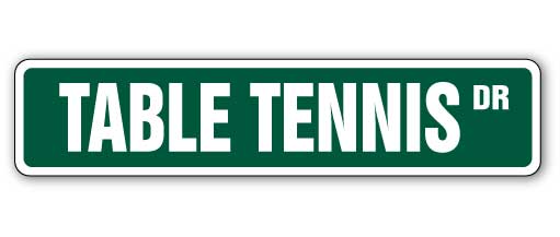 Table Tennis Street Vinyl Decal Sticker