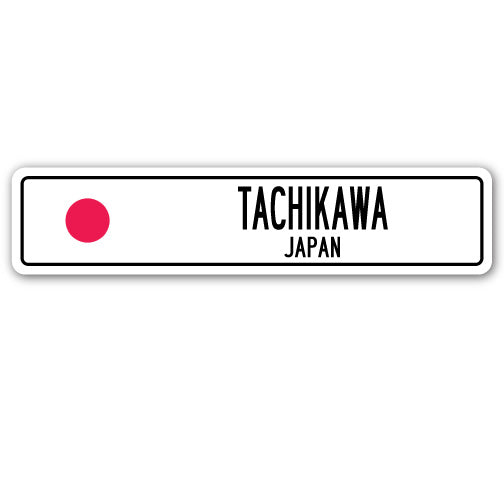 TACHIKAWA, JAPAN Street Sign