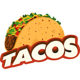 Tacos Die Cut Decal