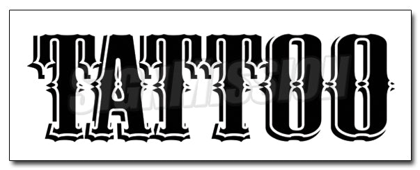 36" TATTOO 2 DECAL sticker shop artist  gun neon Vinyl Decal Sticker
