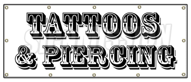 Tattoos & Piercing Banner