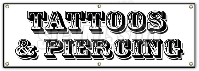 Tattoos & Piercing Banner
