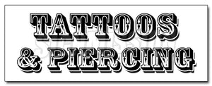 Tattoos & Piercing Decal