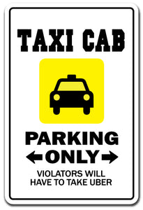 TAXI CAB Sign