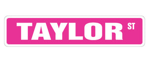 Taylor Street Vinyl Decal Sticker