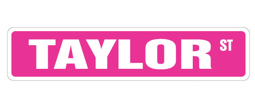 Taylor Street Vinyl Decal Sticker