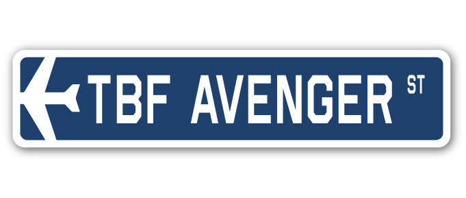 TBF Avenger Street Sign