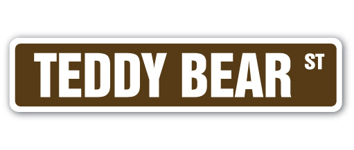 Teddy Bear Street Vinyl Decal Sticker