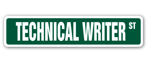 Technical Writer Street Vinyl Decal Sticker