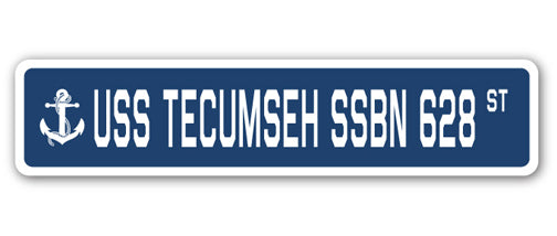 USS TECUMSEH SSBN 628 Street Sign