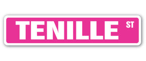 TENILLE Street Sign