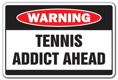 Tennis Addict Vinyl Decal Sticker