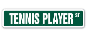 Tennis Player Street Vinyl Decal Sticker