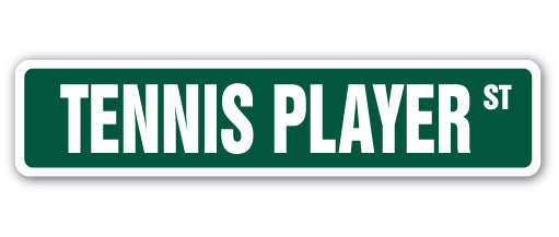 Tennis Player Street Vinyl Decal Sticker