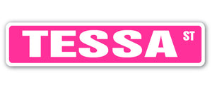 Tessa Street Vinyl Decal Sticker