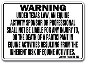 TEXAS Equine Sign