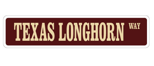 Texas Longhorn Street Vinyl Decal Sticker