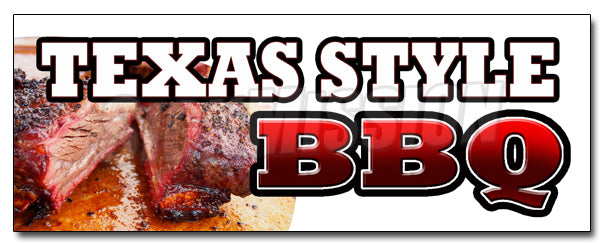 Texas Style BBQ Decal