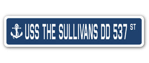 USS The Sullivans Dd 537 Street Vinyl Decal Sticker