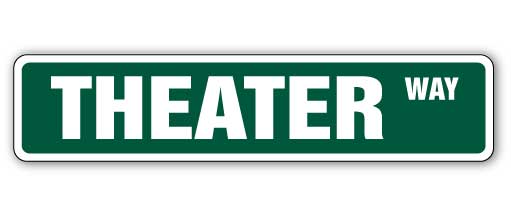 Theater Street Vinyl Decal Sticker