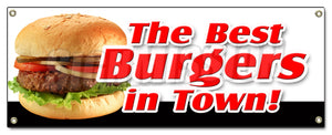 The Best Burgers In Town Banner