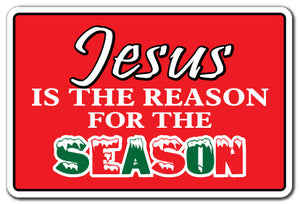 Jesus Is The Reason For The Season Vinyl Decal Sticker