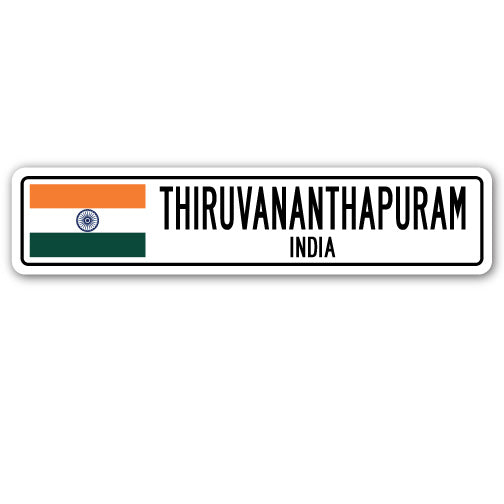 THIRUVANANTHAPURAM, INDIA Street Sign