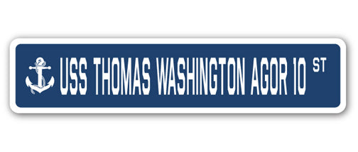 USS THOMAS WASHINGTON AGOR 10 Street Sign