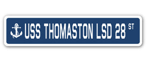 USS Thomaston Lsd 28 Street Vinyl Decal Sticker