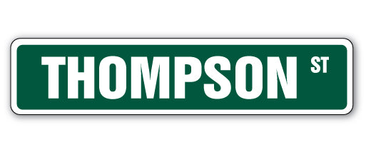 THOMPSON Street Sign